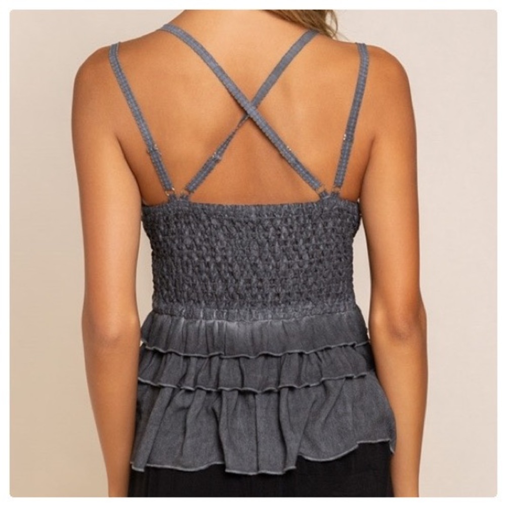 POL Hand Dip Dye Flirty Lace Top - Picture 2 of 16